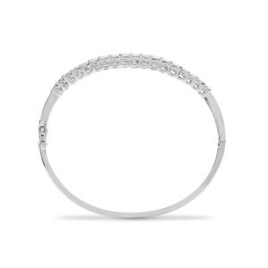 18BG004 | 18ct White Gold Natural Diamond Bangle