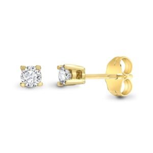9E092-030 | 9ct Yellow 30pts Natural Diamond Stud Earrings