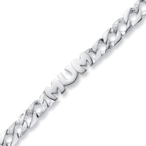 ABB162 | 925 Silver Mum Curb Bracelet
