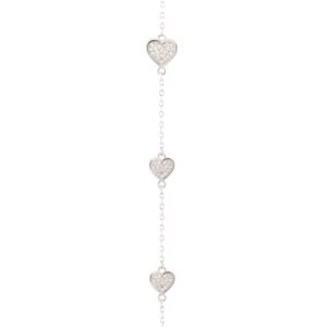 ABB216 | 925 Silver Rhodium Plated CZ Set Bracelet