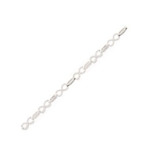 ABB220 | 925 Silver Rhodium Plated CZ Set Bracelet