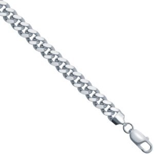 ACN021D-8.5 | JN Jewellery 925 Silver Cuban 7.6mm Gauge Bracelet