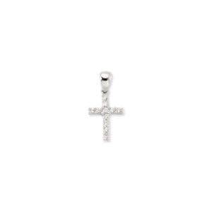APX014 | 925 Silver CZ Set Cross