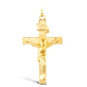 JPX010 | 9ct Yellow Gold Plain Crucifix