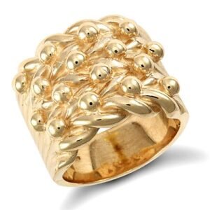 JRN086 | 9ct Yellow Gold Keeper Ring