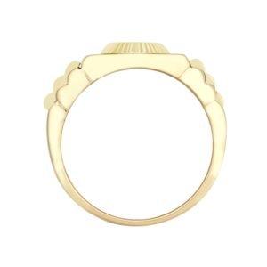 JRN572 | 9ct Yellow Gold CZ Set Watch Strap & Bezel Ring