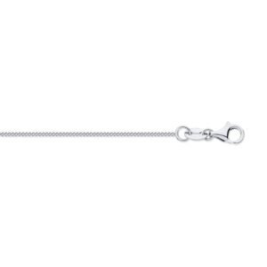 PCN001A-16 | 950 Platinum Diamond Cut Curb 0.80mm Pendant Chain